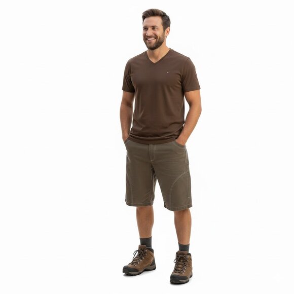 Kuhl Mens Shorts Ramblr Green/Brown Size 40 - Picture 1 of 11